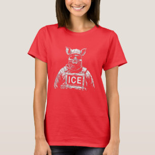 Camiseta Cosplay de cerdo de ICE: miedo en uniforme - Anti