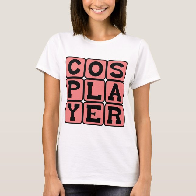 Camiseta Cosplayer, disfraz de juegos (Anverso)