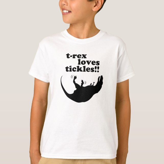 Camiseta ¡Cosquillas de los amores de T-Rex! (Anverso)
