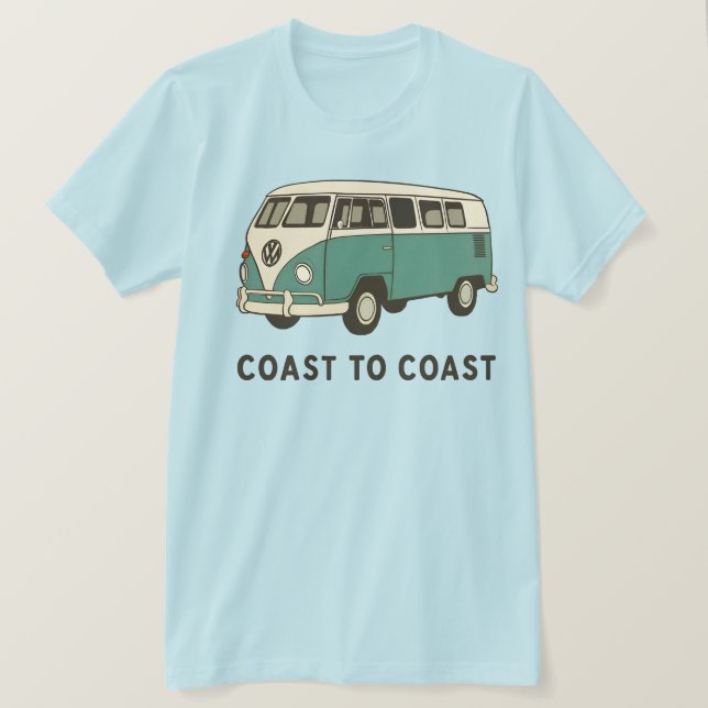 Camiseta Costa a Costa (Anverso del diseño)