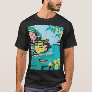 Camiseta Costa Amalfi Italia Limón Viaje Recuerdo
