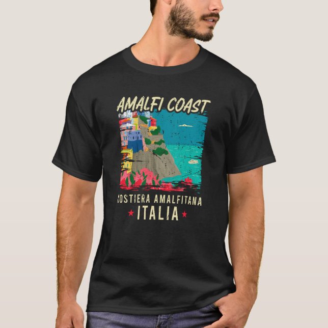 Camiseta Costa Amalfitana Costiera Amalfitana Italia Vaca (Anverso)