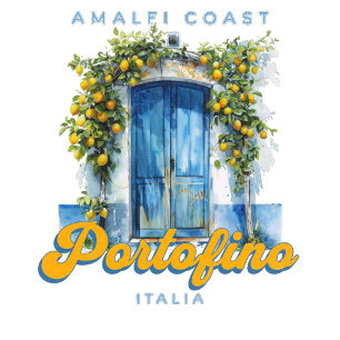 Camiseta Costa Amalfitana Portofino La Dolce Vita Italia Le