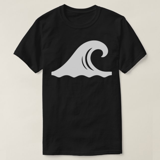 Camiseta Costa B de Surf de Surf de Surf de Guay Waves Symb (Diseño del anverso)