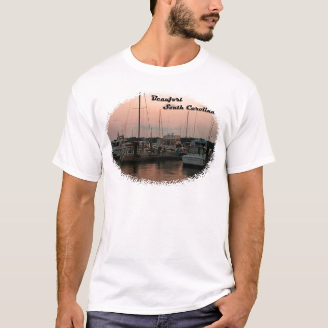 Camiseta Costa, Beaufort, SC (Anverso)