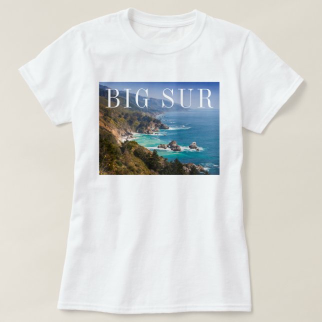 Camiseta Costa Big Sur de California (Diseño del anverso)
