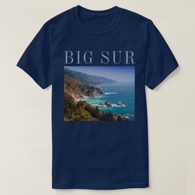 Camiseta Costa Big Sur de California (Diseño del anverso)