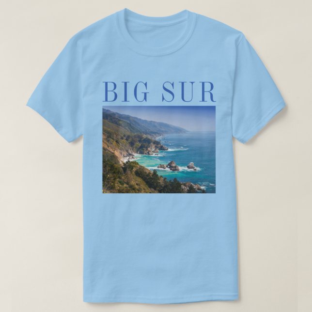 Camiseta Costa Big Sur de California (Diseño del anverso)