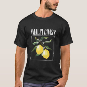 Camiseta Costa de Amalfi Italia Limones Ilustración Viaje R