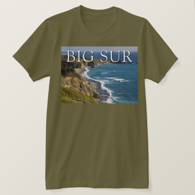 Camiseta Costa de Big Sur | California (Anverso del diseño)