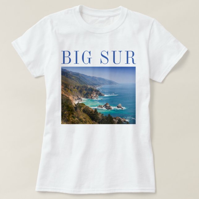 Camiseta Costa de Big Sur California (Diseño del anverso)