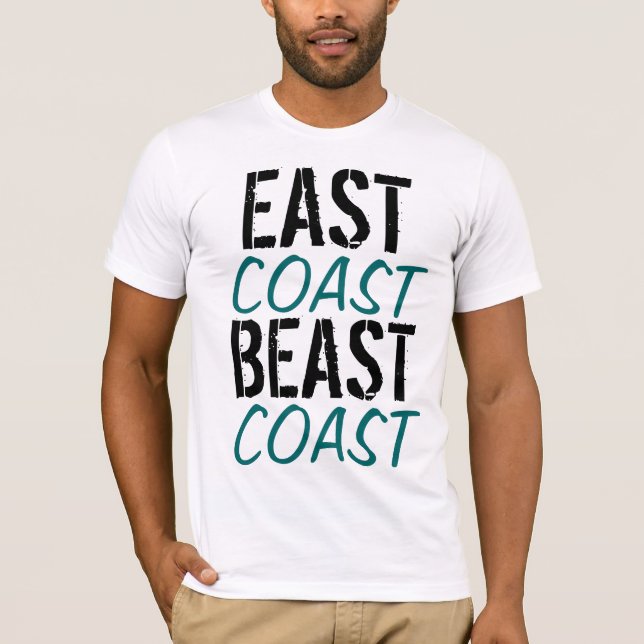 Camiseta Costa de la bestia de la costa este (Anverso)