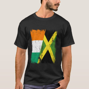 Camiseta Costa de Marfil Jamaica Media Bandera Herencia Ivo
