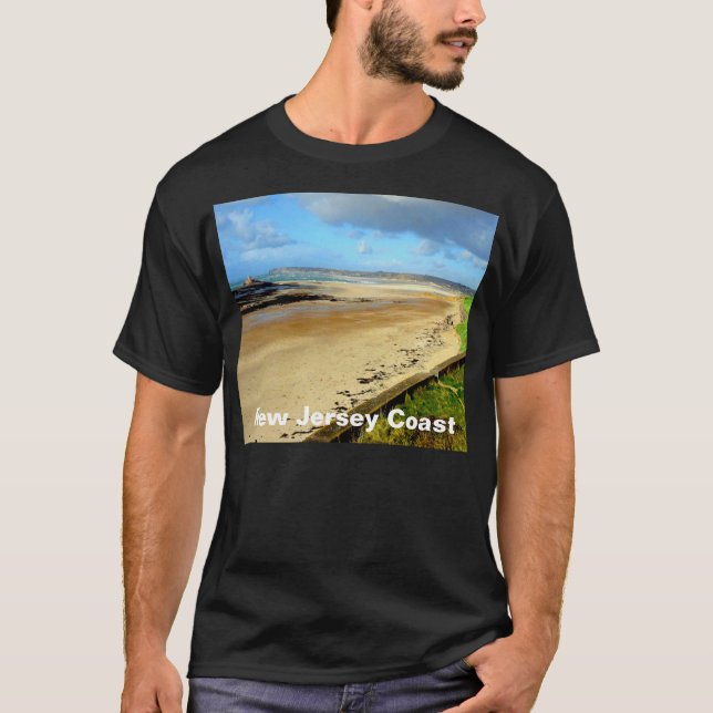 Camiseta Costa de Nueva Jersey, NJ (Anverso)