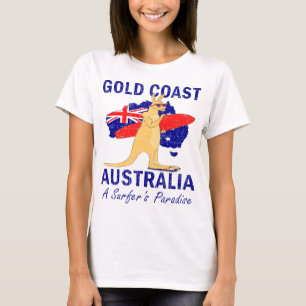 Camiseta Costa de Oro Australia paraíso de los surfistas