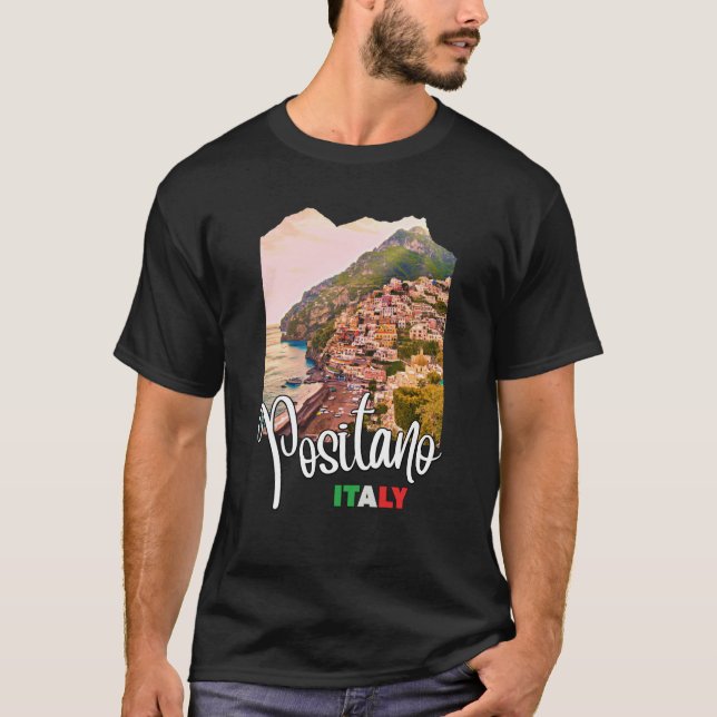 Camiseta Costa de Positano Amalfi 1 (Anverso)