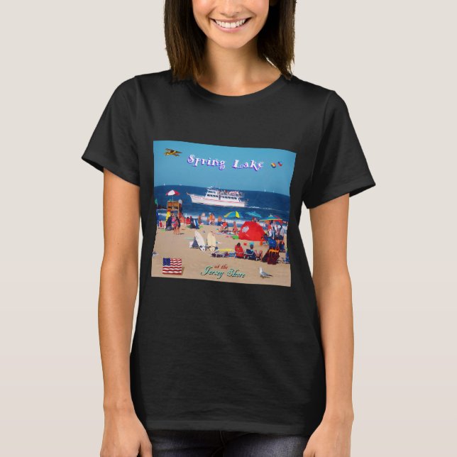 Camiseta Costa de Spring Lake NJ (Anverso)