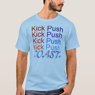 Camiseta Costa del empuje del retroceso