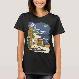 Camiseta Costa del Mar Adriático Puerto Viaje Retro