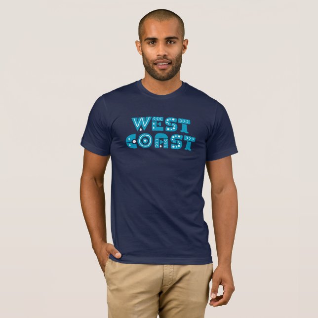 Camiseta Costa del oeste (Anverso completo)