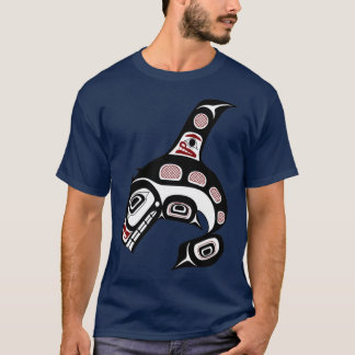 Camiseta Costa del Pacífico Noroccidental Arte de Haida Bal