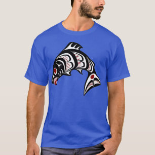 Camiseta Costa del Pacífico Noroeste: arte Haida Salmon