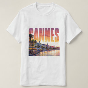 Camiseta Costa Dorada de la Riviera francesa de Cannes