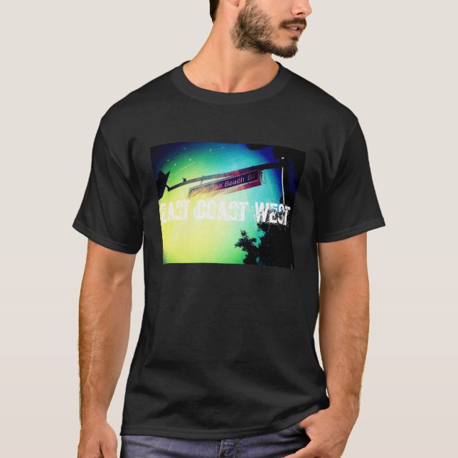 Camiseta Costa este del oeste (Anverso)