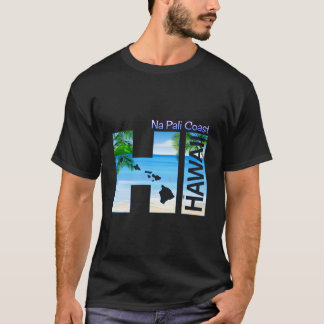 Camiseta Costa Na Pali vacaciones de Hi Hawaii Aloha Estado