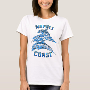 Camiseta Costa Napali, Hawái Vacaciones para delfines triba