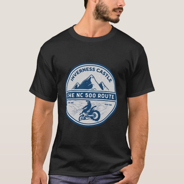 Camiseta Costa Norte 500 en motocicleta nc 500 (Anverso)