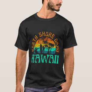 Camiseta Costa norte Oahu Hawaii Playa de surf olas de surf