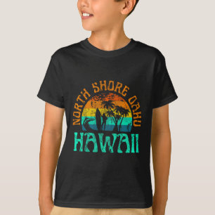 Camiseta Costa norte Oahu Hawaii Playa de surf olas de surf