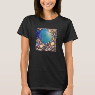 Camiseta Costa oceánica del colector de conchas de la conch