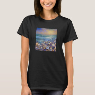 Camiseta Costa oceánica del colector de conchas de la conch