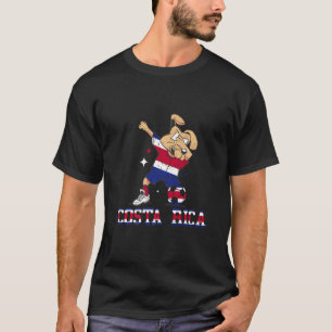 Camiseta Costa Rica Ball de Fútbol para perro con babeo Cos
