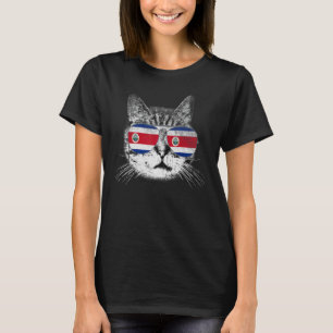 Camiseta Costa Rica: Bandera Ricana Rota Orgullo Gato