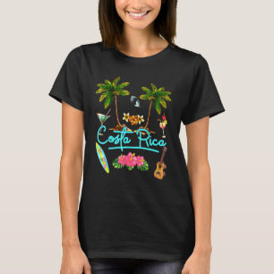 Camiseta Costa Rica Beach Summer Palm Surf Sun Set Palm Tre
