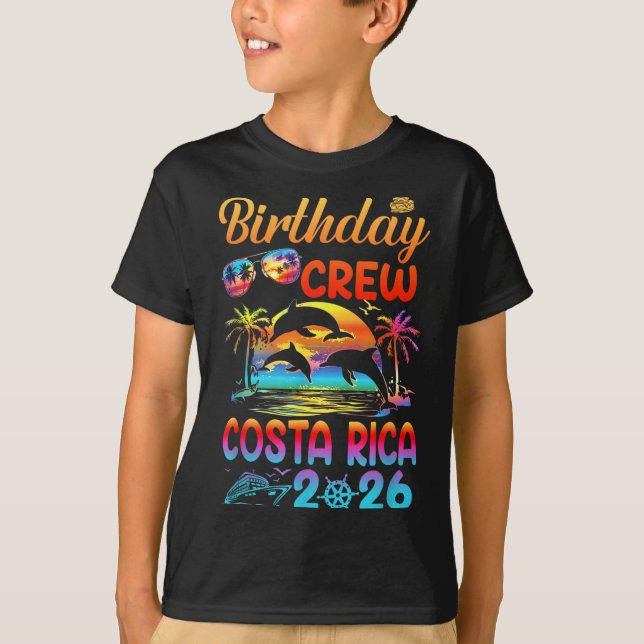 Camiseta Costa Rica Birthday Trip Vacation 2026 Matching Gr (Anverso)
