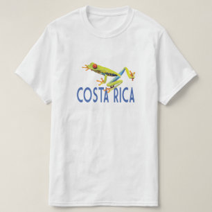 Camiseta Costa Rica con rana de los ojos rojos