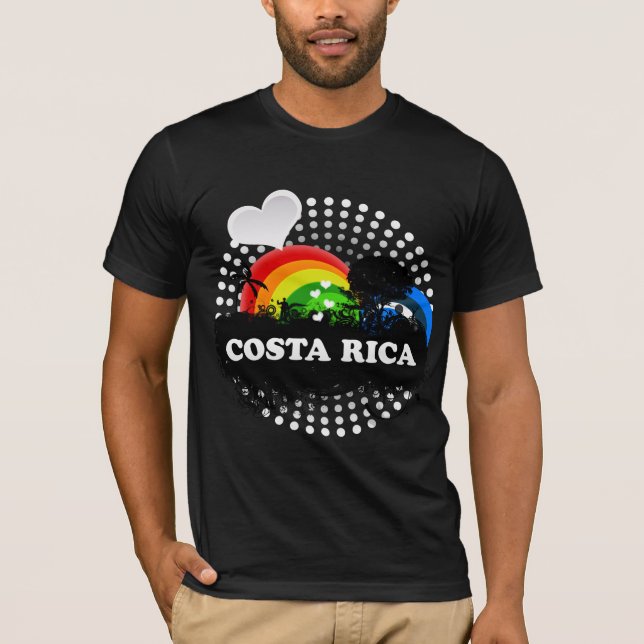 Camiseta Costa Rica con sabor a fruta lindo (Anverso)