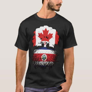 Camiseta Costa Rica Costa Rica raíces de árboles canadiense