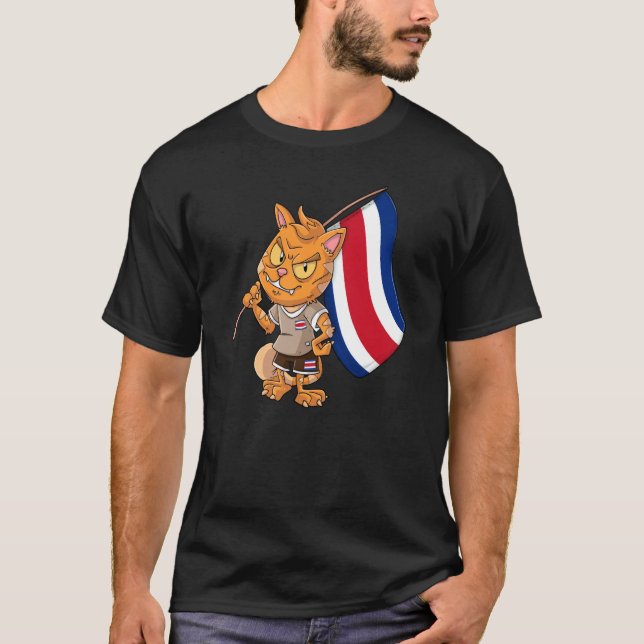 Camiseta Costa Rica Fan Cat (Anverso)