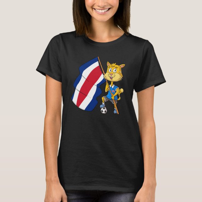 Camiseta Costa Rica Fan Cat  1 (Anverso)