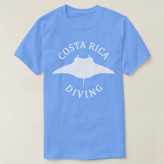 Camiseta Costa Rica Manta Ray Scuba Buceo 1 (Diseño del anverso)