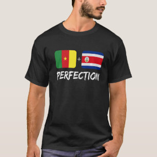 Camiseta Costa Rica más Camerún mezcla patrimonio cultural