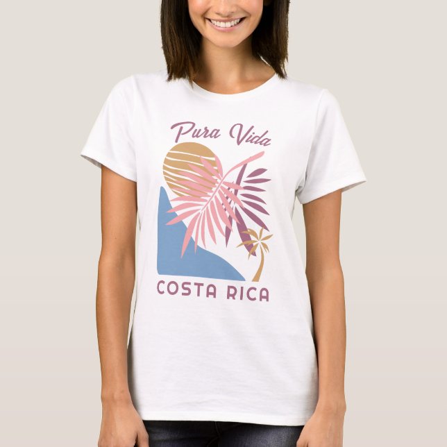 Camiseta Costa Rica Motto Pura Vida (Anverso)
