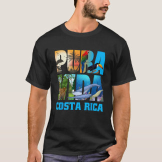 Camiseta Costa Rica Pura Vida Animales Naturaleza Pura Vida