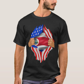 Camiseta Costa Rica Roots Estados Unidos Bandera Patriótica