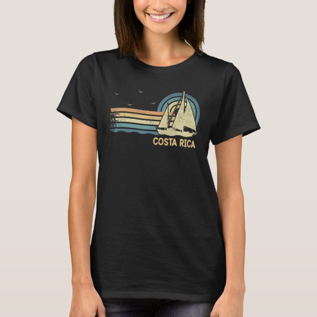 Camiseta Costa Rica Sailing Vacation Boating Captain Sailbo (Anverso)